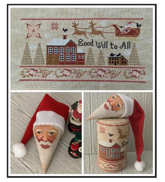 (image for) Upcoming Release: Christmas Drum Set Cross Stitch Chart